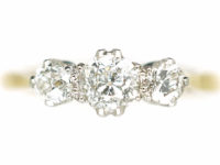 18ct Gold & Platinum Three Stone Diamond Ring