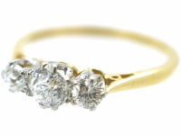 18ct Gold & Platinum Three Stone Diamond Ring