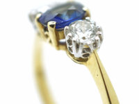 18ct Gold, Sapphire & Diamond Three Stone Ring