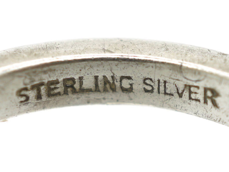Art Deco Silver & Marcasite Eternity Ring