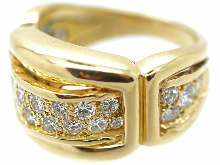 18ct Gold & Diamond Ring by Asprey of London
