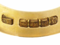Edwardian 18ct Gold, Sapphire & Diamond Buckle Ring