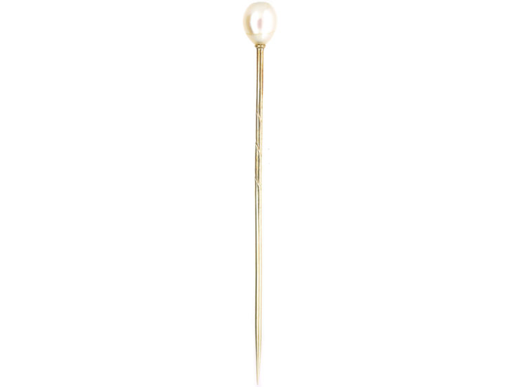 Natural Pearl Tie Pin