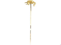 Victorian 15ct Gold Fox Tie Pin