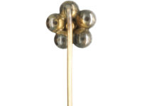 Georgian Rose Cut Garnet Cluster Tie Pin