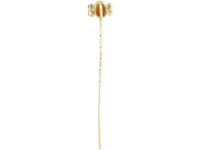 9ct Gold Cabochon Citrine Tie Pin