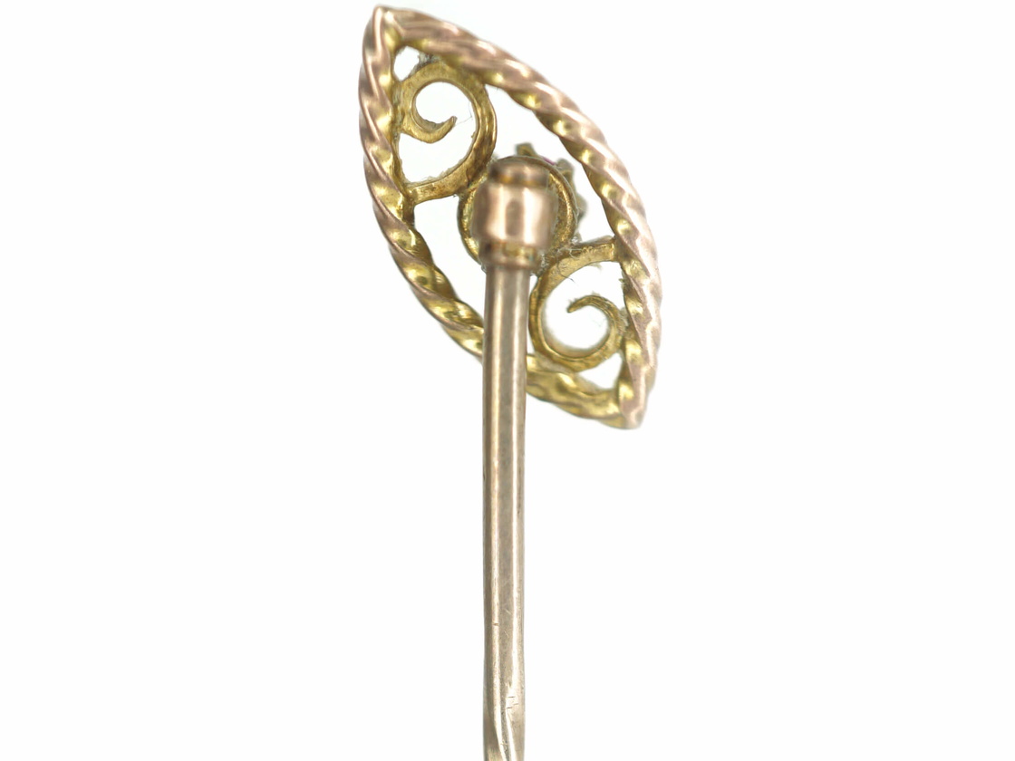 Victorian 9ct Gold Slanting Ruby Eye Design Tie Pin (11/G) | The ...