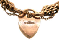 Edwardian 9ct Gold Gate Bracelet