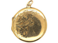 Edwardian 9ct Back & Front Round Locket