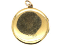 Edwardian 9ct Back & Front Round Locket