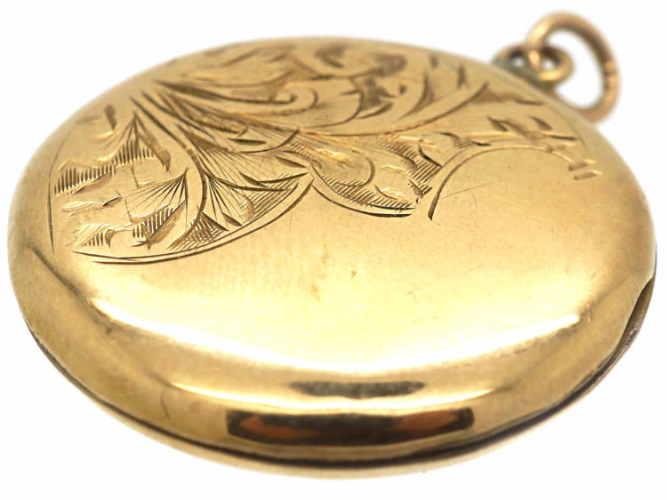 Edwardian 9ct Back & Front Round Locket
