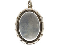 Victorian Silver Oval Locket