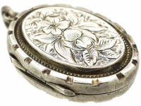 Victorian Silver Oval Locket
