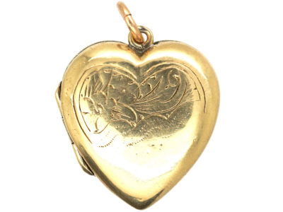 9ct Back & Front Heart Shaped Locket