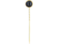 Russian Cabochon Sapphire Tie Pin