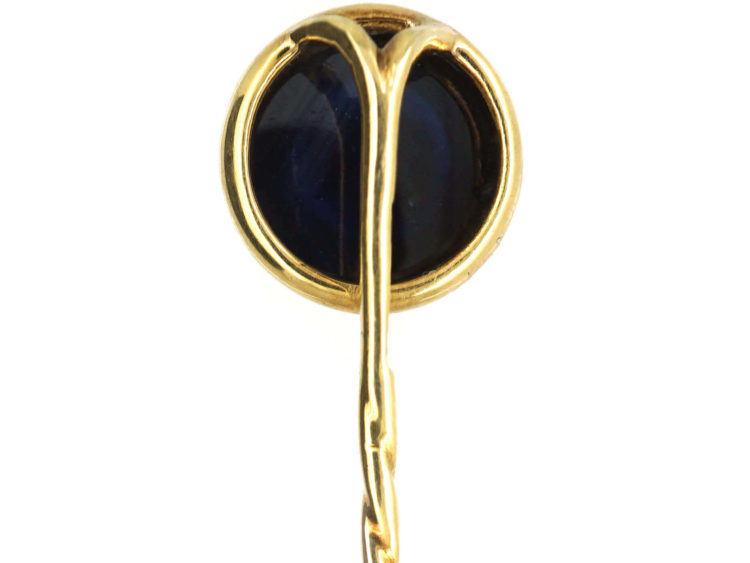 Russian Cabochon Sapphire Tie Pin