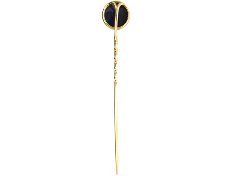 Russian Cabochon Sapphire Tie Pin