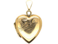 9ct Gold Heart Shaped Locket