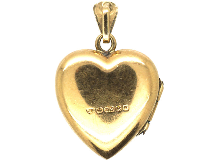 9ct Gold Heart Shaped Locket