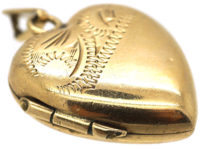 9ct Gold Heart Shaped Locket