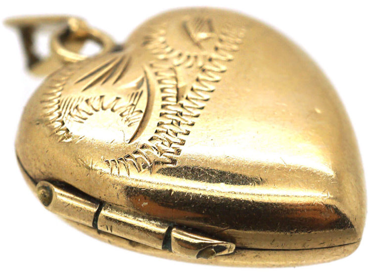 9ct Gold Heart Shaped Locket