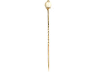 Edwardian Scottish Tay Pearl Tie Pin