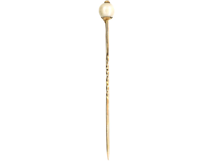 Edwardian Scottish Tay Pearl Tie Pin