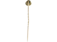 Victorian 15ct Gold Rope & Bobble Tie Pin