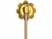 Victorian 9ct Gold Scalloped Edge Tie Pin