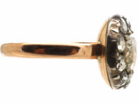 15ct Gold Rose Diamond Cluster Ring