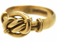 Edwardian 18ct Gold Knot Ring