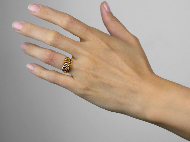 Edwardian 18ct Gold Knot Ring