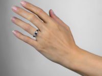 Edwardian 18ct Gold, Sapphire & Diamond Five Stone Ring
