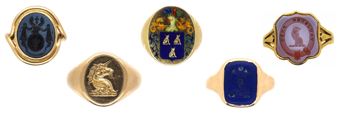 Antique signet rings