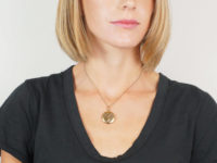 French 18ct Gold Round Locket with Bow & Drops Motif