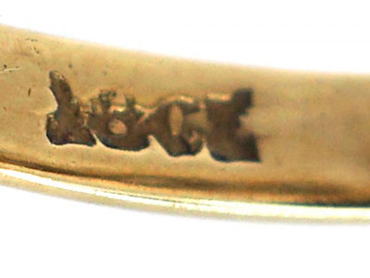 Edwardian 18ct Gold, Platinum & Diamond Triple Cluster Ring