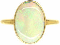 Edwardian 18ct Gold & Opal Ring