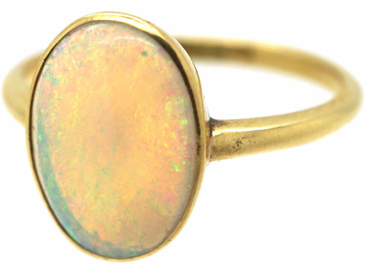 Edwardian 18ct Gold & Opal Ring