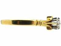 Edwardian 18ct Gold, Diamond Solitaire Ring
