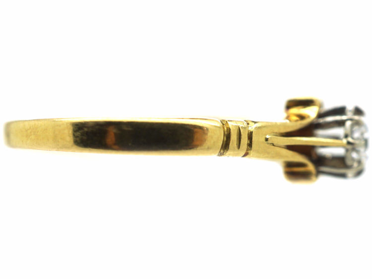 Edwardian 18ct Gold, Diamond Solitaire Ring