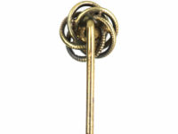 Early 20th Century 14ct Gold Coiled Design Tie Pin set with a Pearl