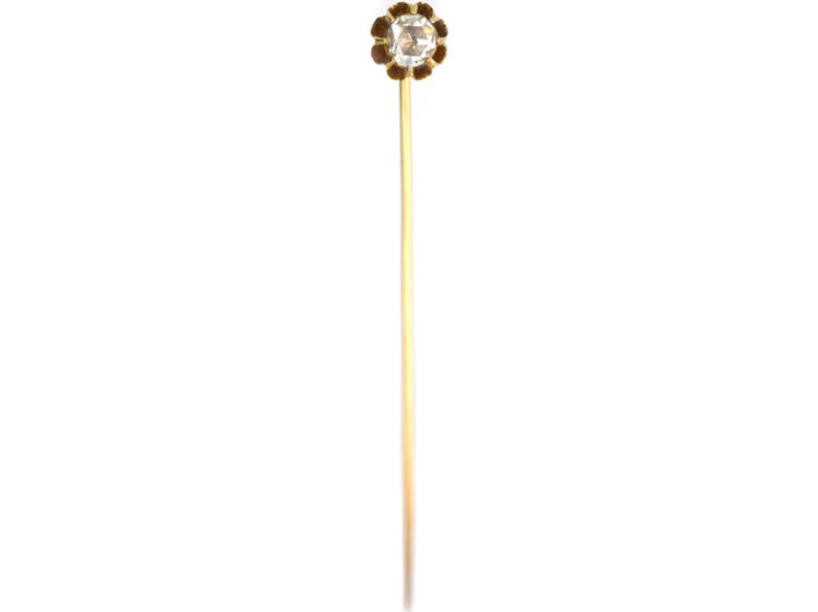 Victorian 18ct Gold & Rose Diamond Tie Pin