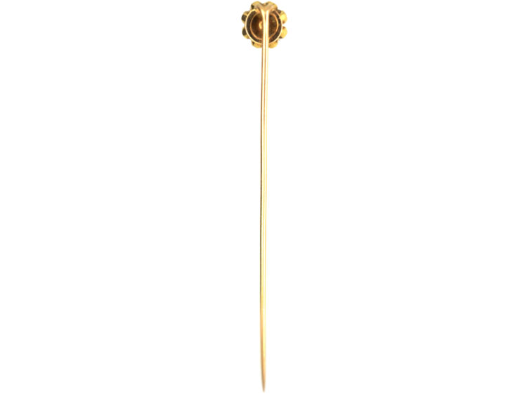 Victorian 18ct Gold & Rose Diamond Tie Pin