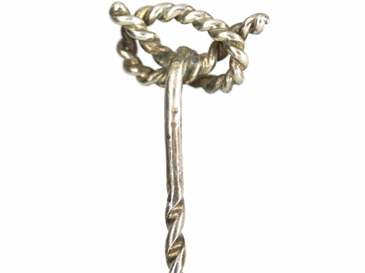 Silver Lovers Knot Tie Pin