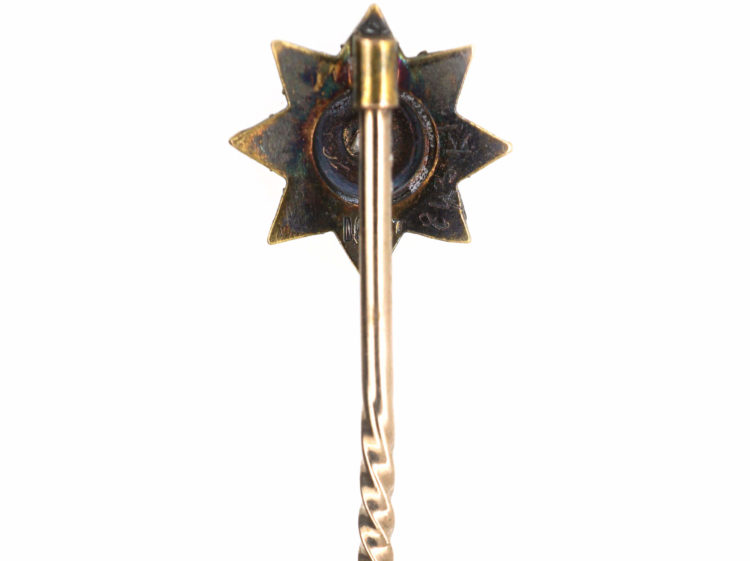 Victorian 15ct gold & Rose Diamond Tie Pin