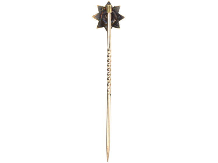 Victorian 15ct gold & Rose Diamond Tie Pin