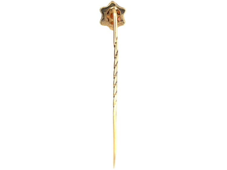 9ct Gold & Garnet Cluster Tie Pin