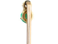 Edwardian Emerald & Diamond Tie Pin