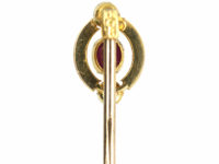 Edwardian Ruby & Natural Pearl Tie Pin
