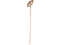 Art Deco Ruby & Diamond Tie Pin